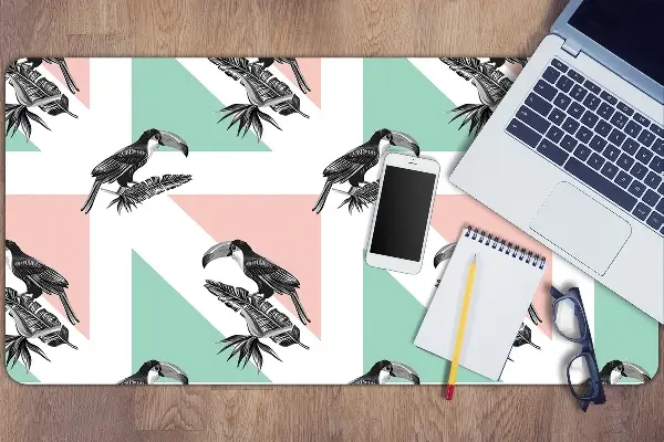 Pracovný podložka na stôl Toucan s trojuholníkmi