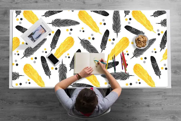 Pracovný podložka na stôl Black Gold Pen