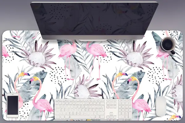 Veľká podložka na stôl pre deti Flamingos
