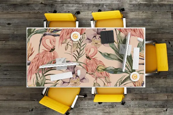 Veľká podložka na stôl pre deti Flamingos