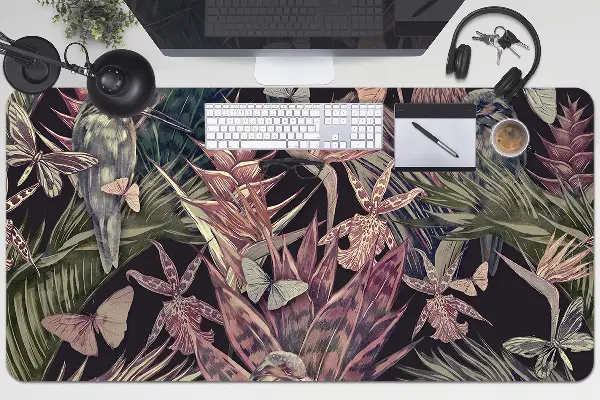 Ochranná podložka na stôl Kolibrík a motýle