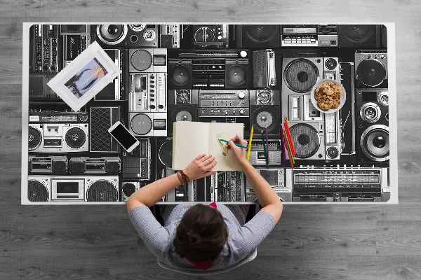 Pracovný podložka na stôl Stará škola BoomBox