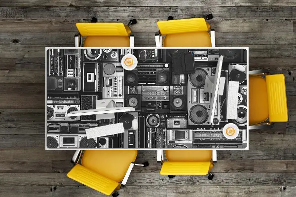 Pracovný podložka na stôl Stará škola BoomBox