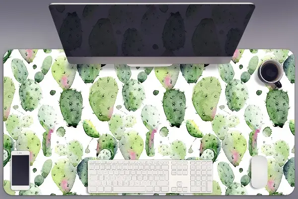Pracovný podložka na stôl tropické kaktusy