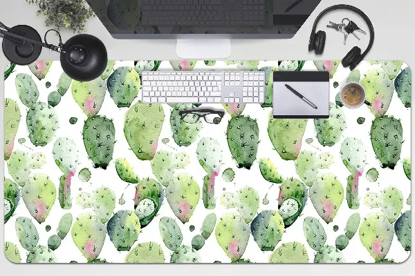 Pracovný podložka na stôl tropické kaktusy