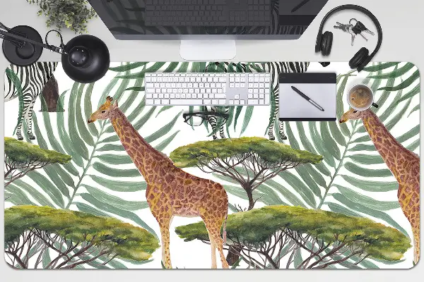 Ochranná podložka na stôl zvieratá savana