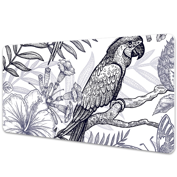 Ochranná podložka na stôl skicovanie papagáj
