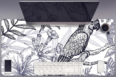 Ochranná podložka na stôl skicovanie papagáj