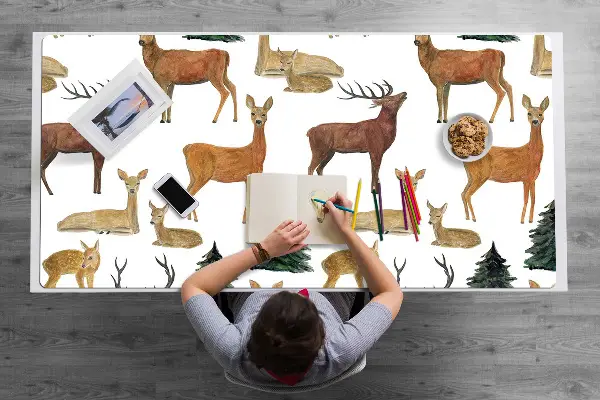 Veľká podložka na stôl pre deti jeleň