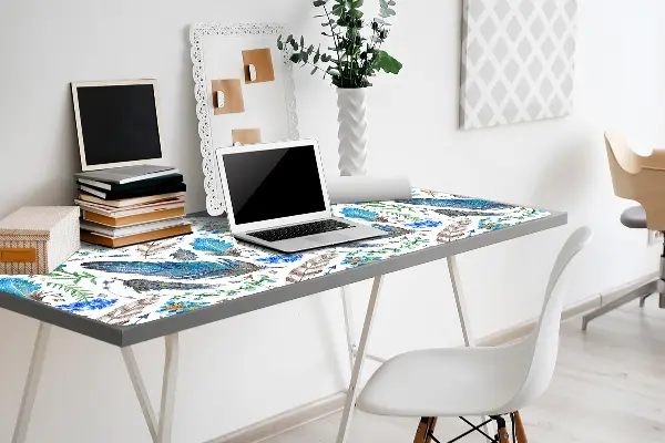 Veľká podložka na stôl vtáčie perie
