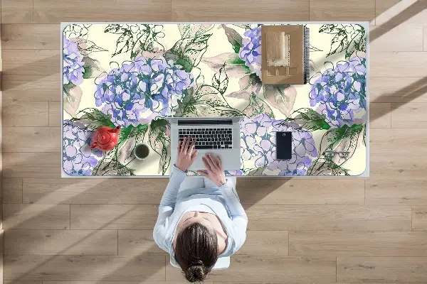 Veľká podložka na stôl pre deti hortenzie