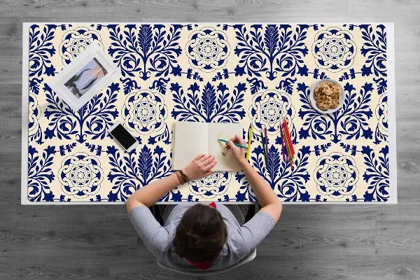 Podložka na písací stôl blue pattern