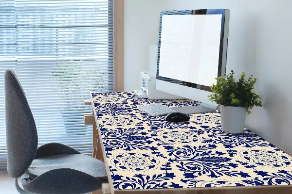 Podložka na písací stôl blue pattern