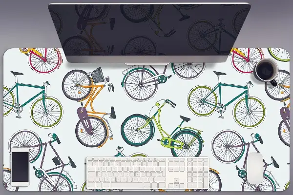 Pracovná podložka s obrázkom mestské bicykle