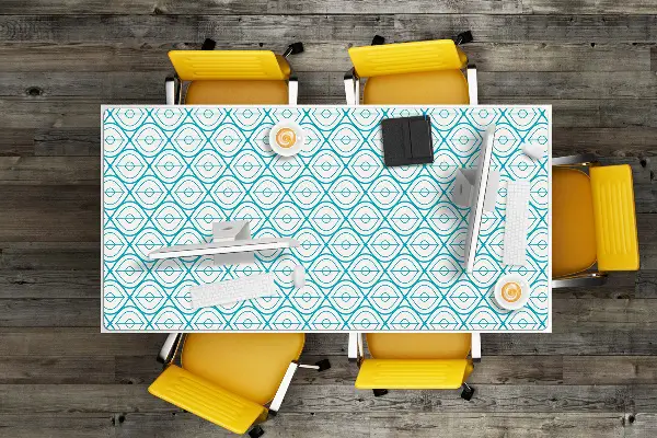 Veľká podložka na stôl pre deti retro pattern