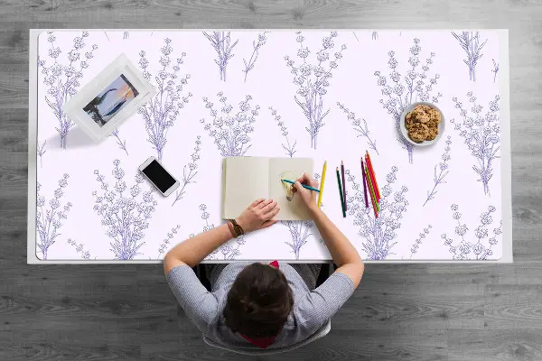 Podložka na písací stôl kvety levandule