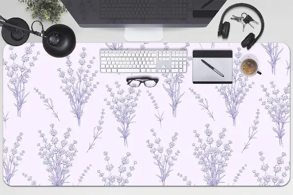 Podložka na písací stôl kvety levandule