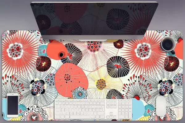 Podložka na písací stôl kvetinový vzor