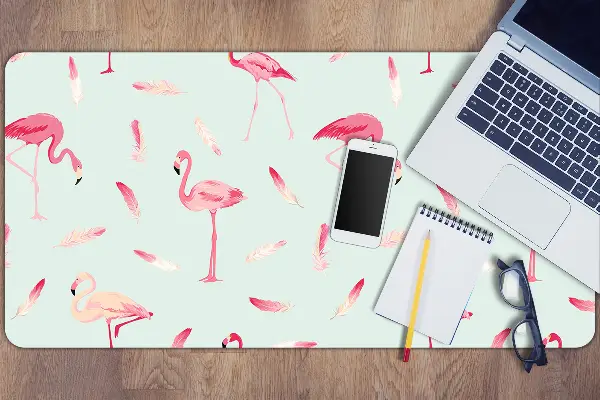 Ochranná podložka na stôl Plameniaky a pero