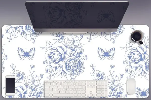 Pracovná podložka s obrázkom Motýle a kvety