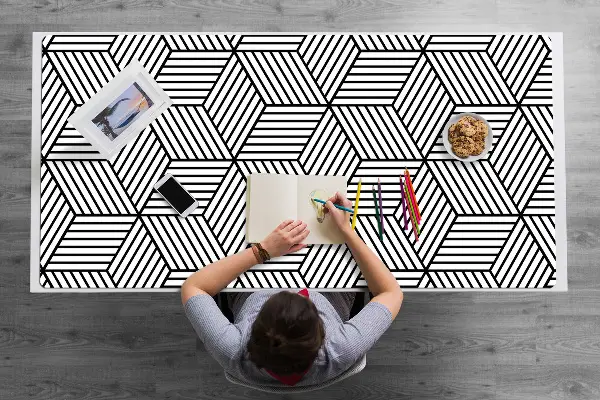 Pracovný podložka na stôl geometrické ilúzie