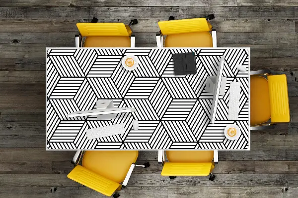 Pracovný podložka na stôl geometrické ilúzie