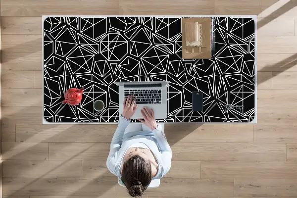 Pracovný podložka na stôl geometrické pevné látky