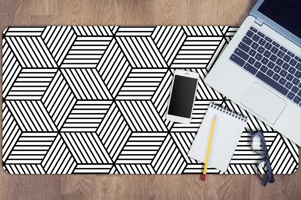 Pracovný podložka na stôl geometrické kocky