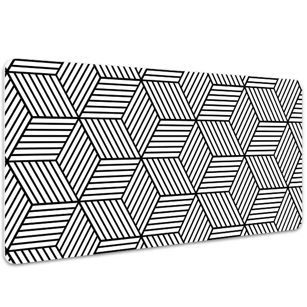 Pracovný podložka na stôl geometrické kocky