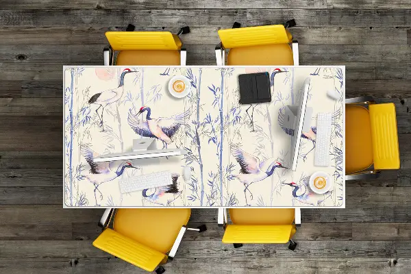 Veľká ochranná podložka na stôl tanec žeriavov