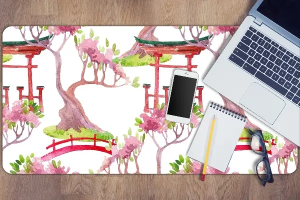 Ochranná podložka na stôl japonské motívy