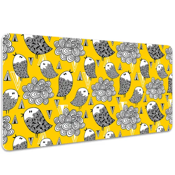 Veľká podložka na stôl doodle vtáky