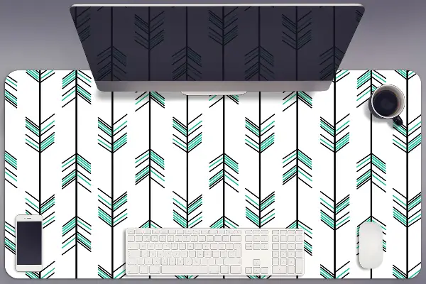 Pracovný podložka na stôl šípky ilustrácie