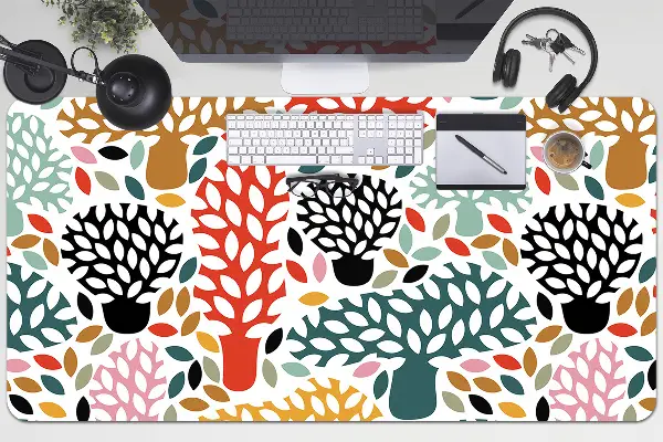 Veľká ochranná podložka na stôl Doodle strom