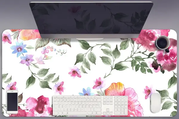 Veľká ochranná podložka na stôl akvarel Roses