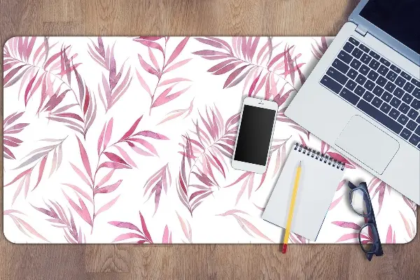 Veľká ochranná podložka na stôl ružové lístky