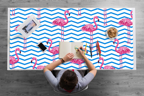 Veľká podložka na stôl pre deti Flamingos