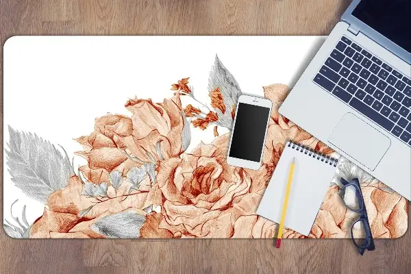 Veľká ochranná podložka na stôl kvitnúce ruže
