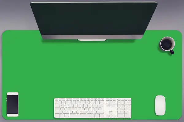 Veľká ochranná podložka na stôl svetlo zelená