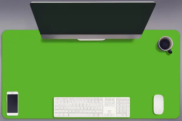 Veľká ochranná podložka na stôl žltozelená