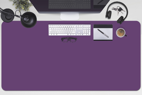 Veľká ochranná podložka na stôl tmavofialová