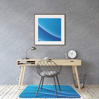 Podložka pod stoličku abstrakcie modré