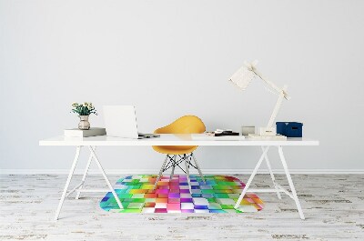 Podložka pod stoličku farba abstrakcie