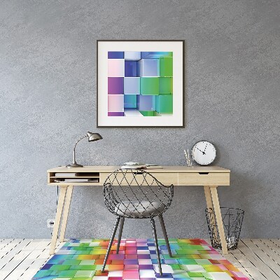 Podložka pod stoličku farba abstrakcie