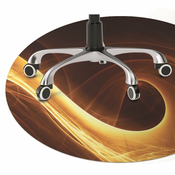 Podložka pod kolieskovú stoličku zvlnená plameň