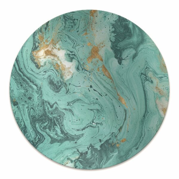 Ochranná podložka pod stoličku Marble tyrkysová