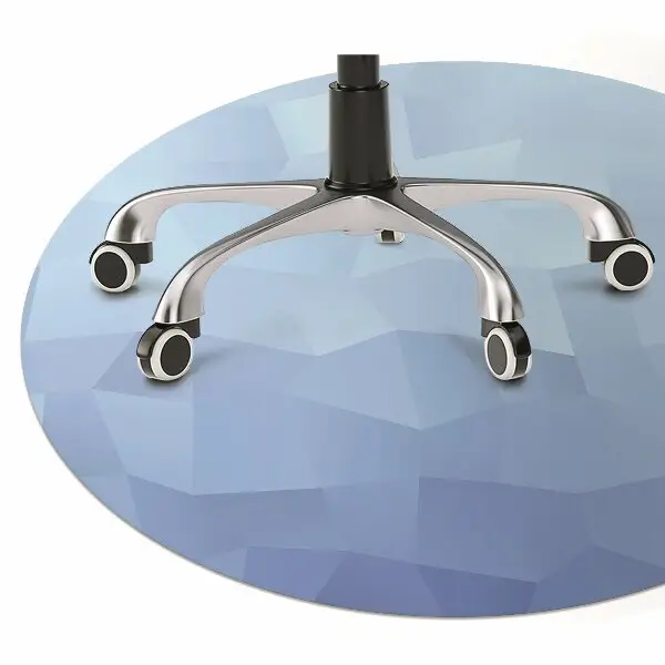 Podložka pod stoličku abstrakcie modré