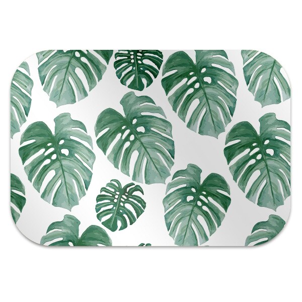Podložka pod kolieskovú stoličku Monstera listy