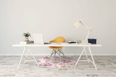 Podložka pod kancelársku stoličku ružové kvety