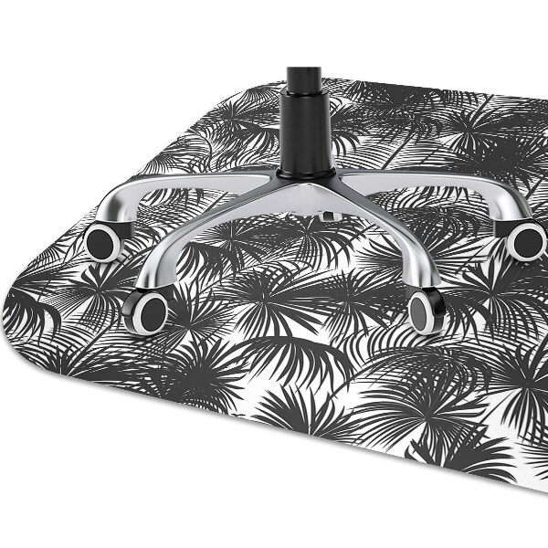 Podložka pod stoličku čierna palm